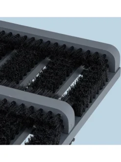 Schuhabstreifer in Grau/ Schwarz