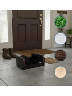 Schuhabstreifer in Schwarz/ Braun