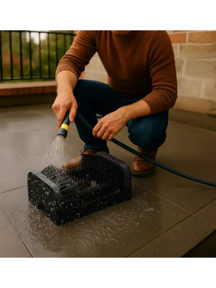 Schuhabstreifer in Schwarz