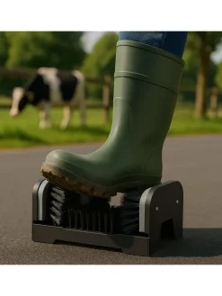 Schuhabstreifer in Schwarz/ Grau