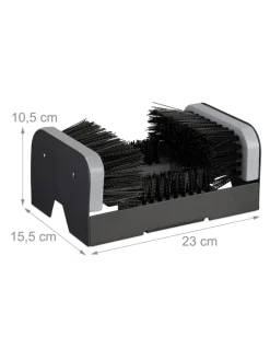 Schuhabstreifer in Schwarz/ Grau