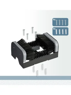 Schuhabstreifer in Schwarz/ Grau