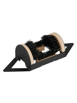 Schuhabstreifer in Schwarz/ Natur