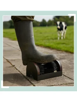 Schuhabstreifer in Schwarz/Braun