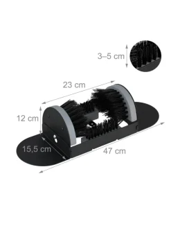 Schuhabstreifer in Schwarz/ Grau