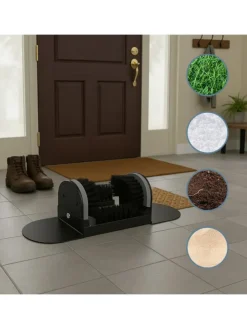 Schuhabstreifer in Schwarz/ Grau