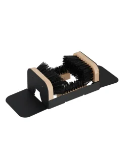 Schuhabstreifer in Schwarz/ Natur