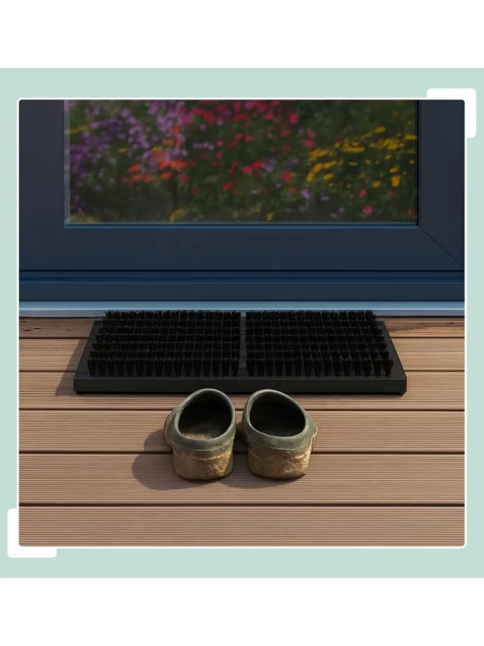 Schuhabstreifer in Schwarz