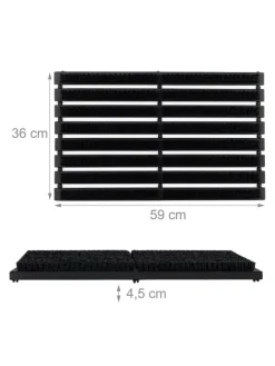 Schuhabstreifer in Schwarz