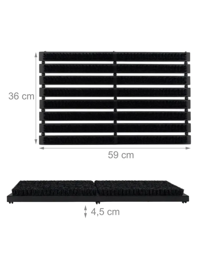 Schuhabstreifer in Schwarz