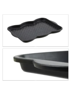 Schuhabtropfschale in Schwarz - (B)50x (H)3 x (T)38 cm