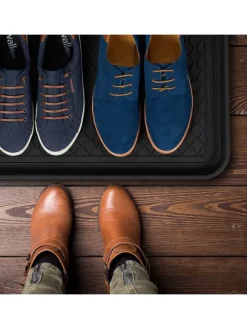 Schuhabtropfschale in Schwarz - (B)60x (H)3 x (T)40 cm