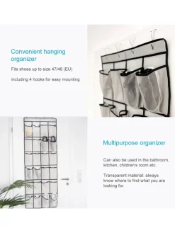 Schuhorganizer Hängendes Schuhregal in Grau