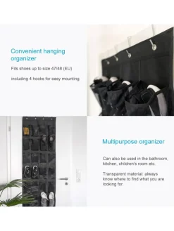 Schuhorganizer Hängendes Schuhregal in Schwarz