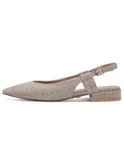 Sling-Ballerinas in Silber