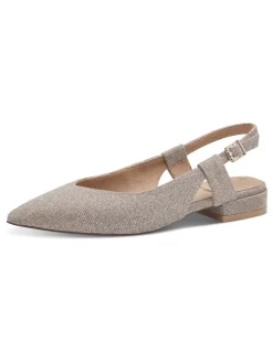 Sling-Ballerinas in Silber