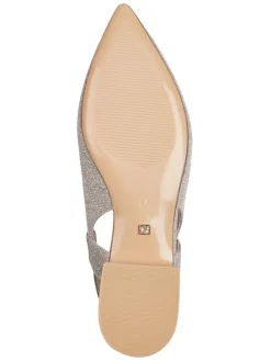 Sling-Ballerinas in Silber