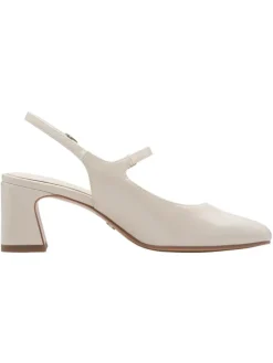 Slingpumps in IVORY PATEN