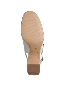 Slingpumps in IVORY PATEN