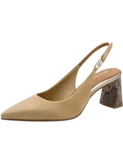 Slingpumps in TAN COMB