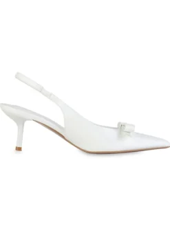 Slingpumps Seraphina in Weiss Lack