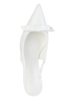 Slingpumps Seraphina in Weiss Lack