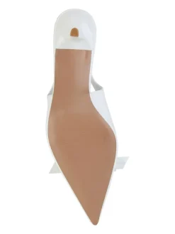 Slingpumps Seraphina in Weiss Lack