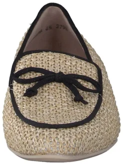 Slipper in Beige/ Schwarz