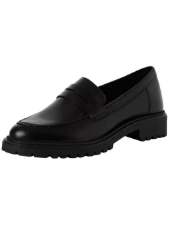 Slipper in BLACK LEATHER