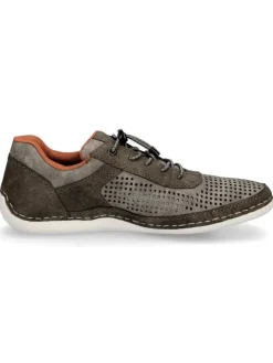 Slipper in braun grau