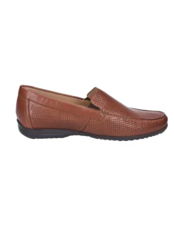 Slipper in cognac