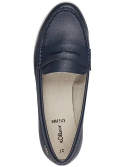 Slipper in Dunkelblau