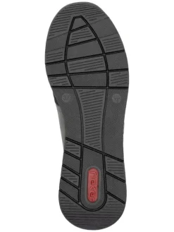 Slipper in Grau/ Schwarz