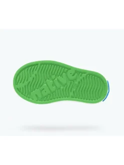 Slipper in Grün/ Weiß