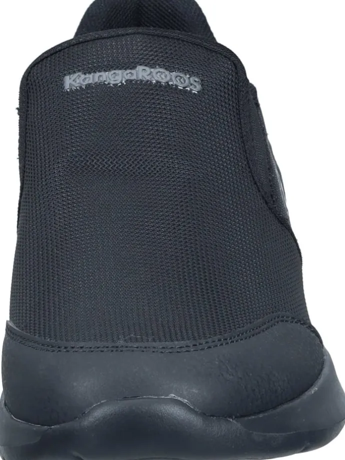 Slipper in jet black/mono