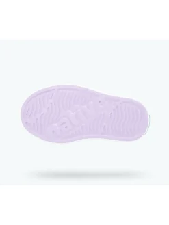 Slipper in Lila/ Weiß