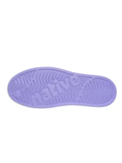 Slipper in Lila/ Weiß