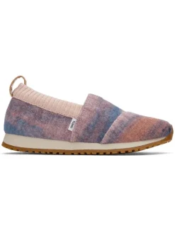 Slipper in Rosa/ Blau