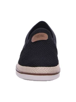 Slipper in schwarz/schwarz/nuss