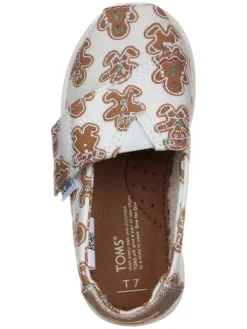 Slipper in Weiß/ Hellbraun