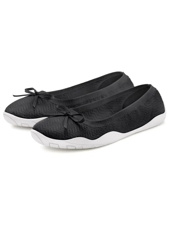 Sneaker Ballerinas in schwarz