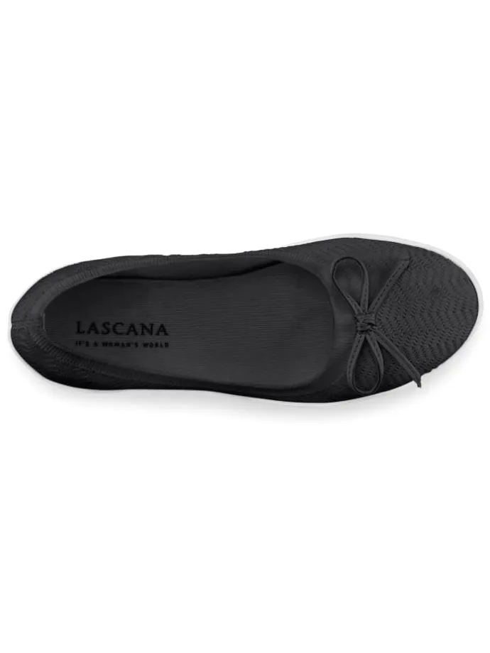 Sneaker Ballerinas in schwarz