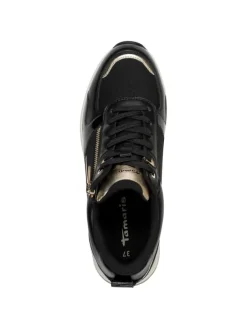 Sneaker in BLACK/GOLD