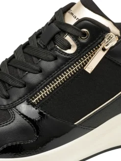 Sneaker in BLACK/GOLD