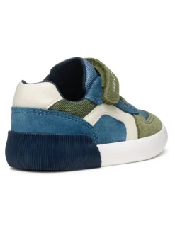 Sneaker in Blau/Braun