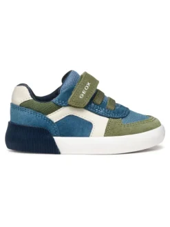 Sneaker in Blau/Braun