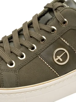 Sneaker in OLIVE NUBUC