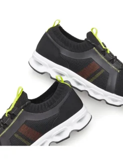 Sneaker in schwarz/neon