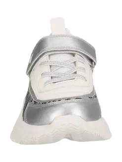 Sneaker in Weiß/ Silber/ Schwarz