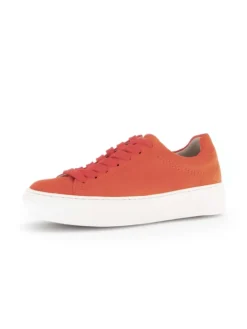 Sneaker low in orange